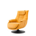 Cadeira de escritório cadeira de lazer de couro confortável