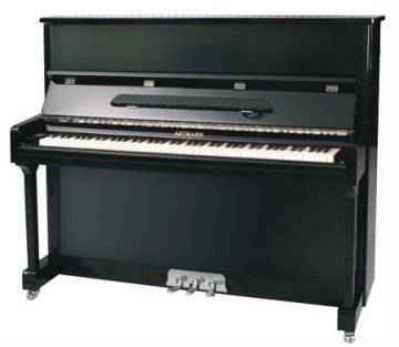 Ebony gloss upright piano 120 cm