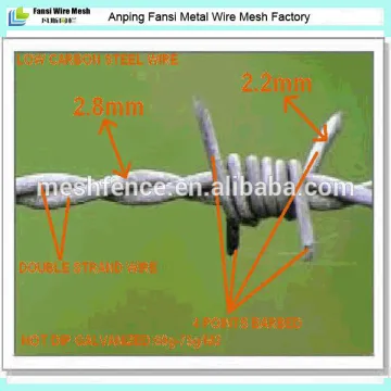 High quality galvanized 14 gauge barbed wire in store(supplier)