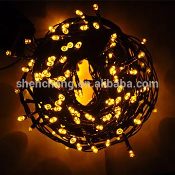 yellow / red colors led christmas lighting chain christmas decoration