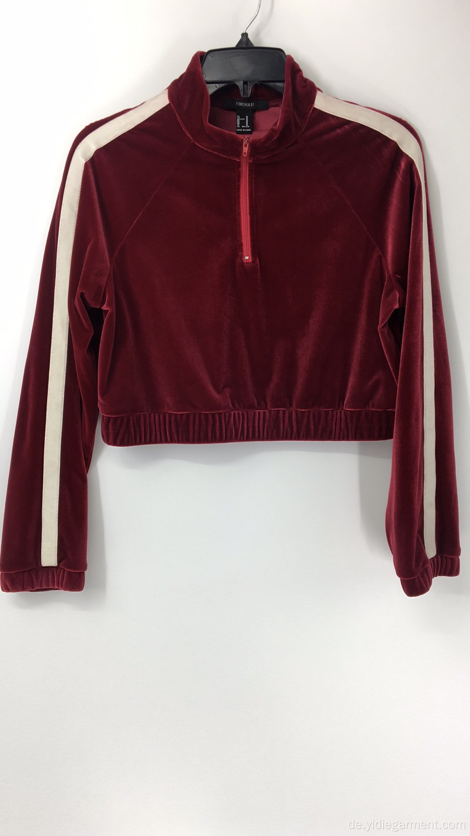 Rote Velet Langarmjacke für Damen