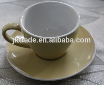 Europen coffee cup with saucer , strongly and thicken