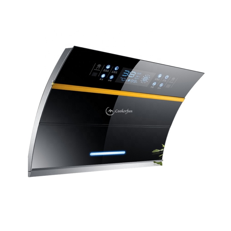 900MM Two Motors Heater Auto Clean  Gesture Control Kitchen Exhaust Range Hood Kitchen Chimney Exhaust Hood