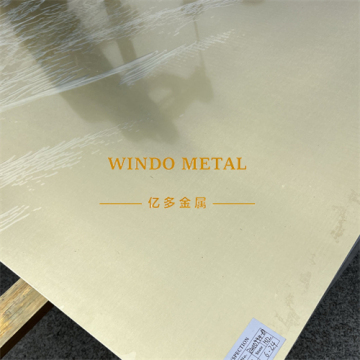 Mirror-polished brass plate for luxury feature walls
