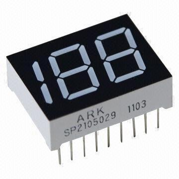 Two Half Digits 0.5-inch 7 Segment Numeric LED Display, Industrial Standard Size
