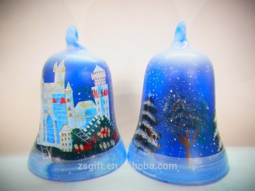 Novel design Stock Christmas ornaments Glass Candle Holder