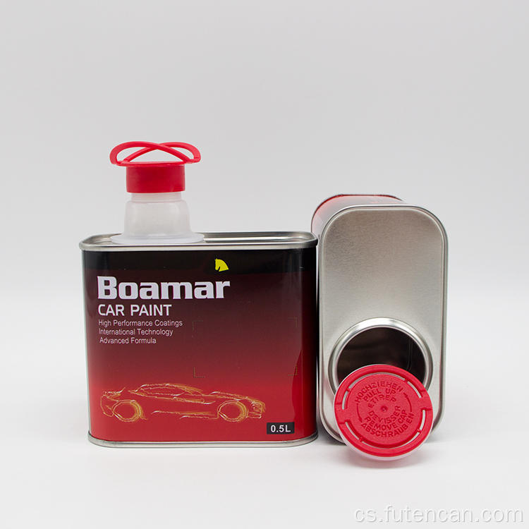 Prázdná plechovka s bílým povlakem 0,5 l