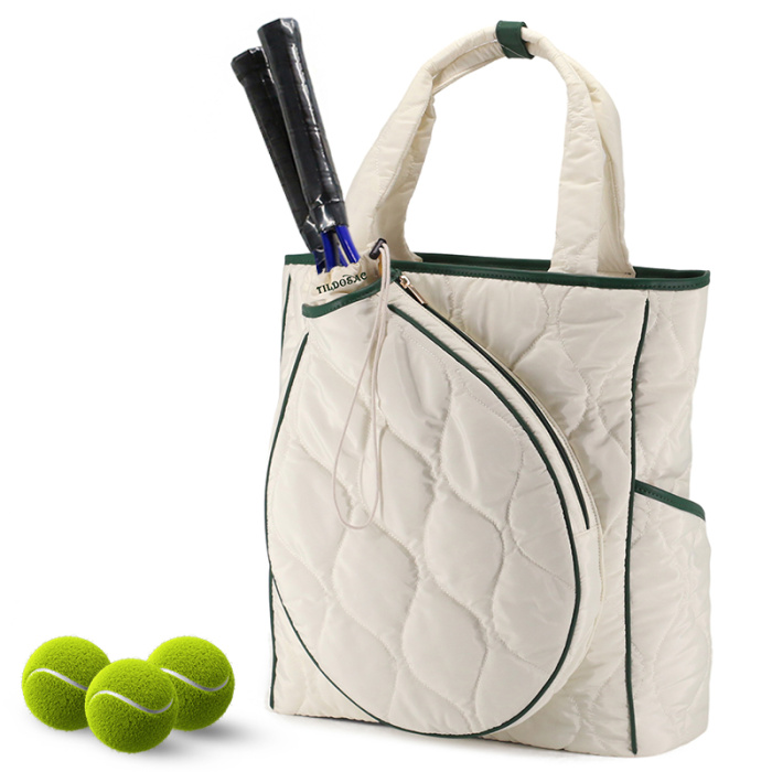 Durable Cotton Tennis Tote Bag for Sports Gear