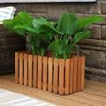 Outdoor Wood Picket Style Planter Box