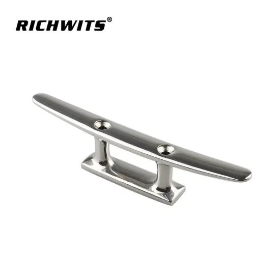 316 Stainless Steel Polished Combo Mooring Cleat 2 Hole Hardware Boat Cleats For Marine Boat Deck Rope Tie Yacht