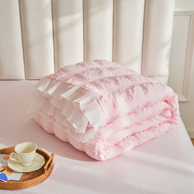 Soft Seerscker Home Textile Comforter BedCoverセット