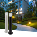 Luci di bollard a LED di pannocchia di pannocchia di pannocaria di giacca in alluminio nero in alluminio