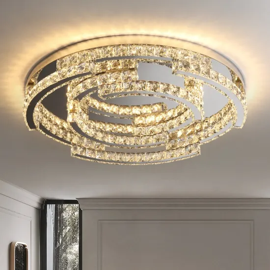 Contemporary Gold Circle Globe LED Chandelier and Pendant Lights for Living Room