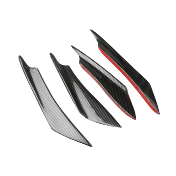 Universal Carbon Fiber Car Front Bumper Lip Splitter and Spoiler Kit