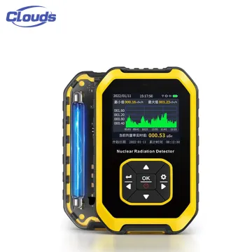 Professional Clouds Radiation Detector: Industrial Dosimeter, Geiger Counter with Alarm for Monitoring Nuclear and Ionizing Radiation