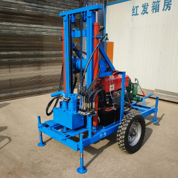 Portable 150m Borehole Water Pumping Machine: Mobile Hydraulic Diesel Engine Deep Well Drilling Rig