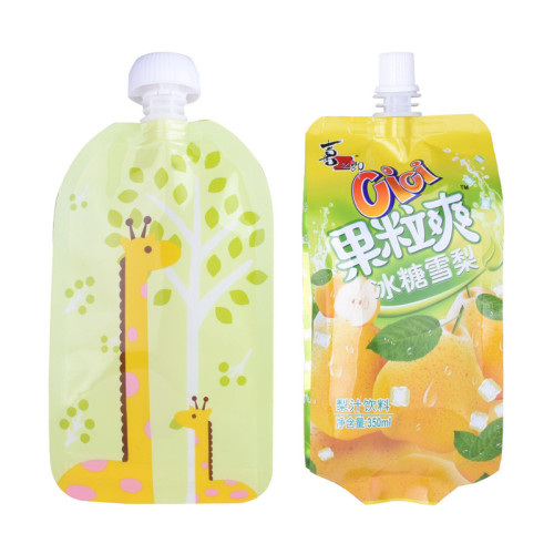 Pochettes de fermeture à glissière reclosable Sac d&#39;emballage de jus de fruit