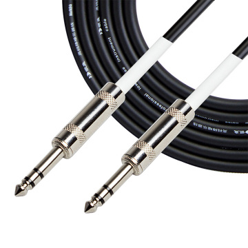 Rohs OFC Professional Low Noise 6.35mm Male to Male Audio Cable with PE Bag and Brown Box