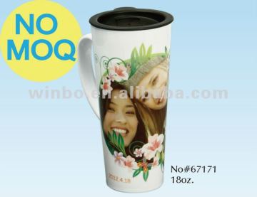 18oz Foodgrade polymer Sublimation Mug