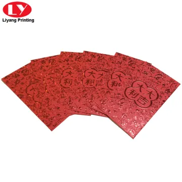 Chinese Red Lucky Hundred Money Paper Envelope Pocket