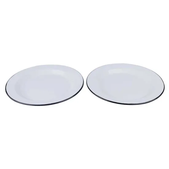 Handmade Metal Cutlery Tableware Enamel Plate Tableware