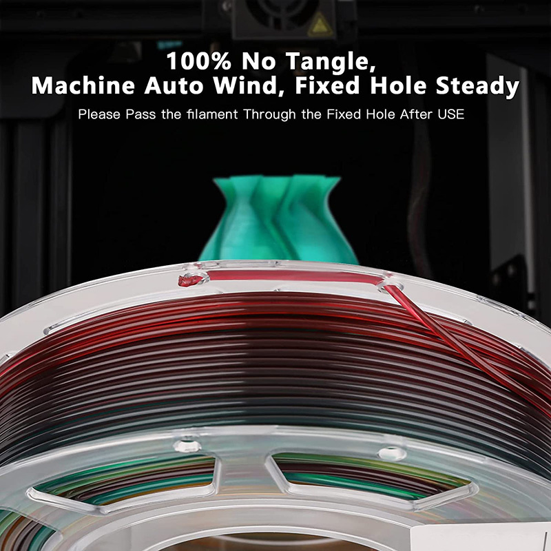 Transparent Rainbow Gradient Pla 3d Filament