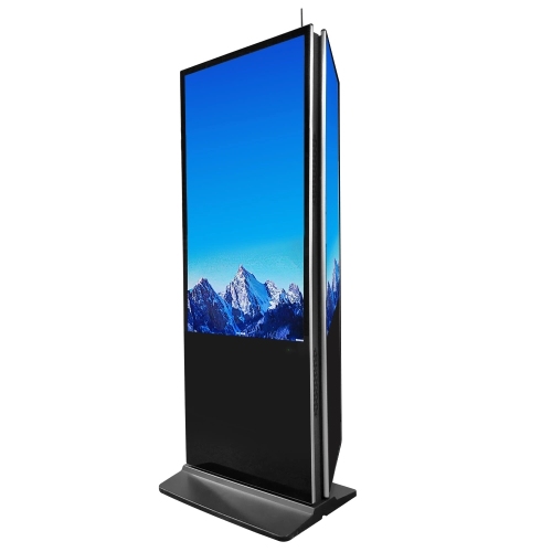Kios Paparan Papan Tanda Digital LCD Dua Sisi 55Inci