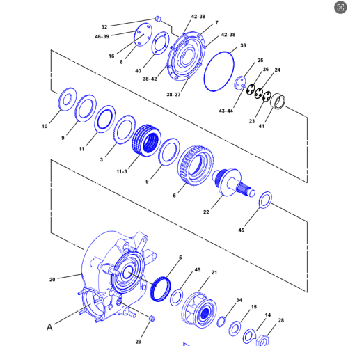 6G-5533 Gear-Worm For Motor Grader 140M