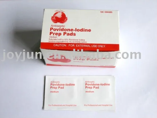 Povidone-Iodine Prep Pad CE and ISO certificated