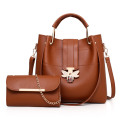 Promotional top quality fashion pu shoulder lady handbag