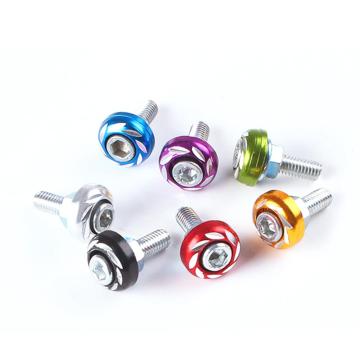 Colorful Decorative Screws and Nuts Bolts Kit for License Plates - 10PCS