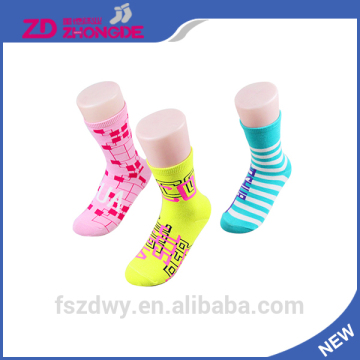 Deft design girl tube sock, silk sock