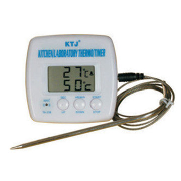 TA238 Digital Thermometer & Timer - Multi-purpose Power Measuring Instrument for Kitchen, Lab, and BBQ