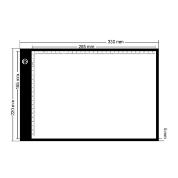 Caja de luz de la almohadilla de rastreo de Suron Artcraft para pintar