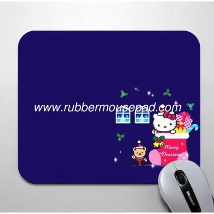 Hello Kitty Customized Rubber Mouse Pads / Mats For Promotional Gift