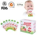 Baby Reusable Food Supplement Bag Homemade Puree Portable Fruit And Vegetable Food Pouch Milk Bag Milk Bag 8 Pack