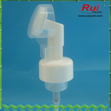 Plastic pp material liquid soap pump for face washing,plastic foam pump with brush