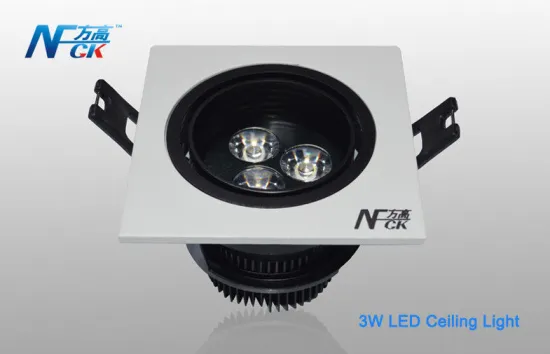 High Cri 3w 5000k 250lm Led Indoor Ceiling Lights For Supermarket