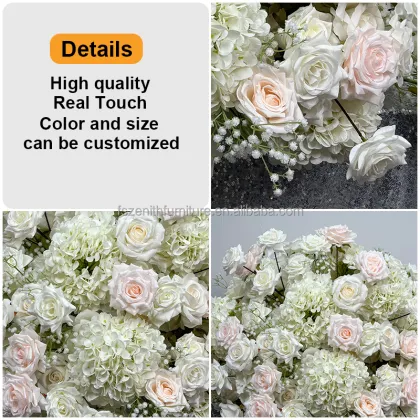 Ivory Blush Pink Artificial Flower Ball Centerpiece