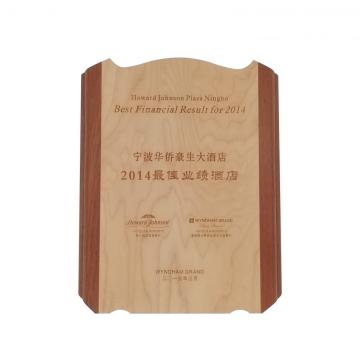 luxury Natural wooden trophy