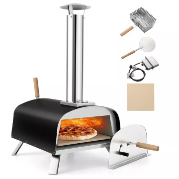 Custom Small Outdoor 12 13 14 16inch Pizza Maker Propane Wood Pellet Fired Stainless Steel Pizza Oven