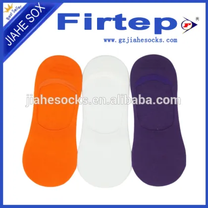 Cotton invisible socks with antislip silicon -- Guangzhou Jiahe Knitting Socks