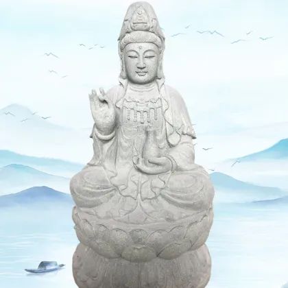 Stone Buddha ornament Guanyin