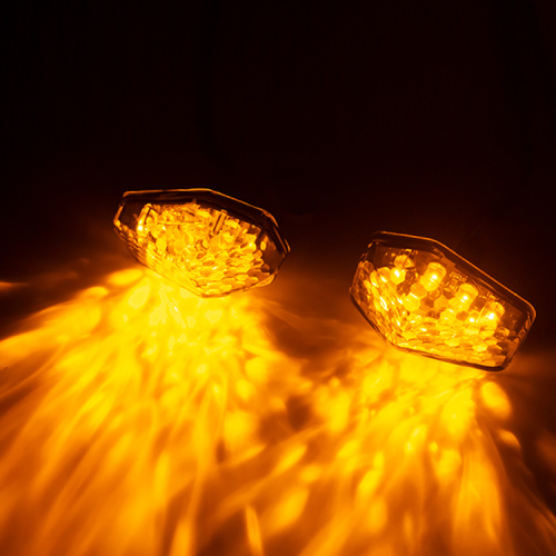 ટર્ન સિગ્નલ લાઇટ્સ યુનિવર્સલ મોટરસાયકલ એલઇડી ટર્ન સિગ્નલ સૂચક લાઇટ લેમ્પ