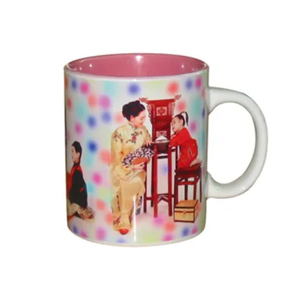 Heat transfer color change mug