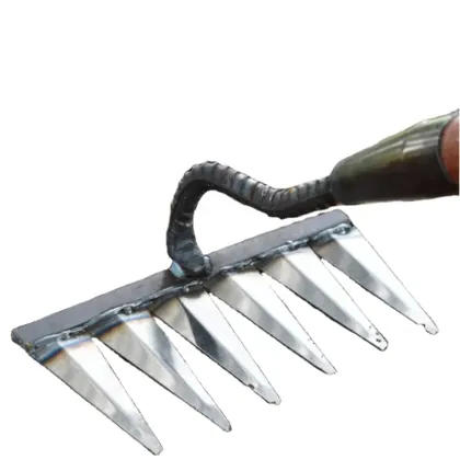 Gardening Hoe and Rake Set with Glove – Agricultural Tool for Soil Loosening