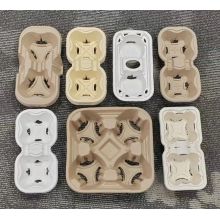 Natural-color wet-pressed cup holder