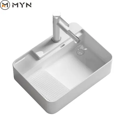 Ceramic Square Countertop Basin Sink