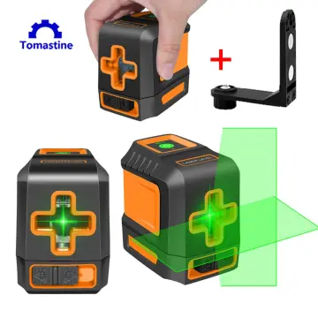 Laser Level Red/Green Laser 2 Cross Lines Smart Pendulum Leveling Level Measuring Instruments Construction Tools with Bracket