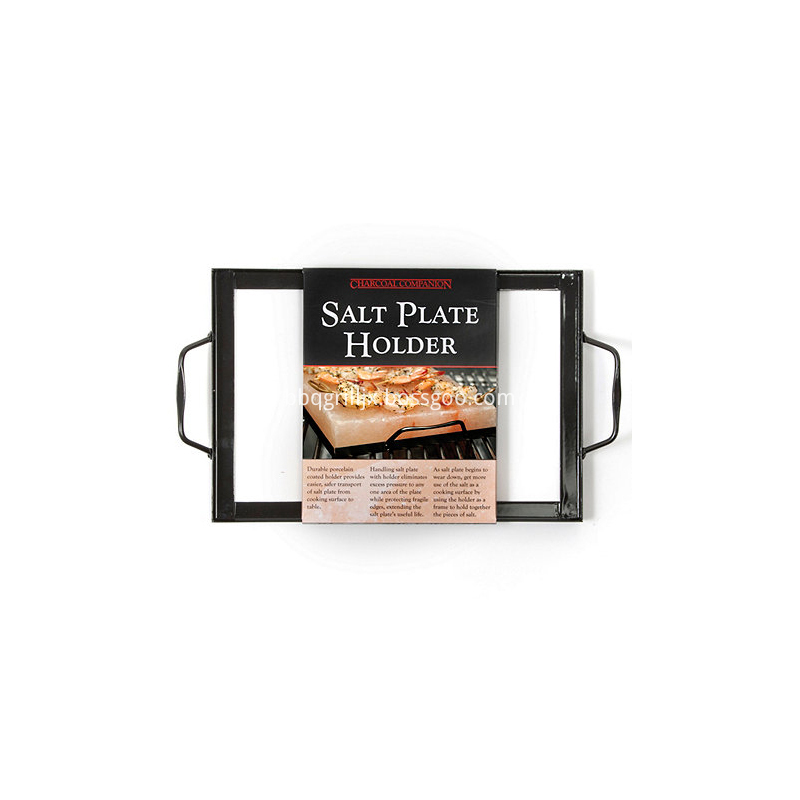 Square Porcelain Coated Salt Block Plate Holder
